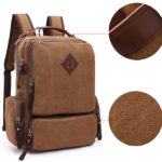 LAMI Vintage Canvas Large Capacity Men travel Backpack