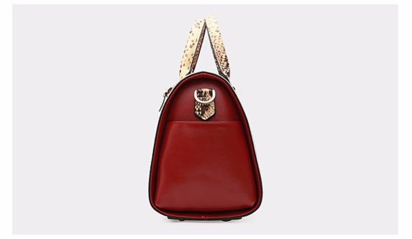 ZANY High Quality Fashion Snake Skin Ladies Leather Handbags - Image 3