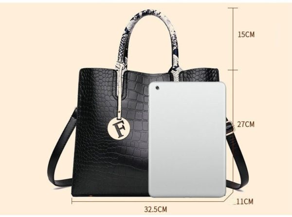 DIVINE tote Alligator Pattern Handbags for Woman - Image 9