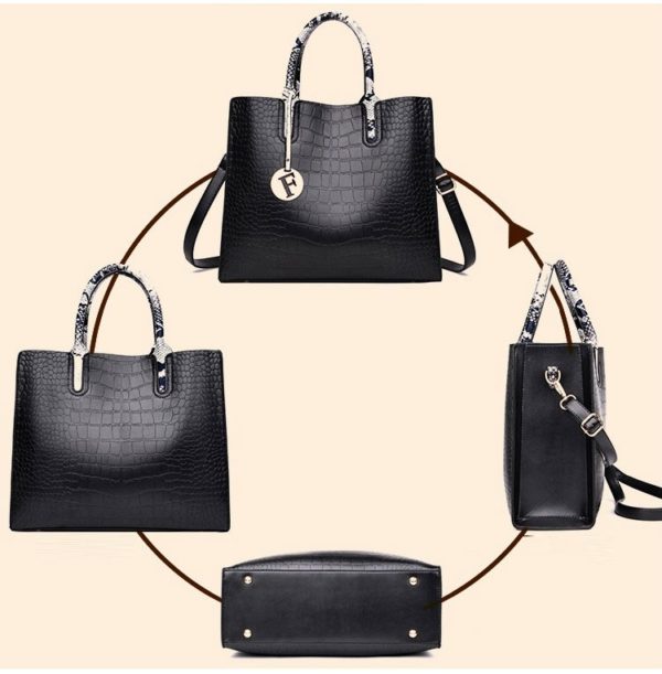 DIVINE tote Alligator Pattern Handbags for Woman - Image 8