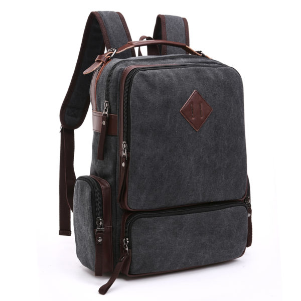 LAMI Vintage Canvas Large Capacity Men travel Backpack - Image 7